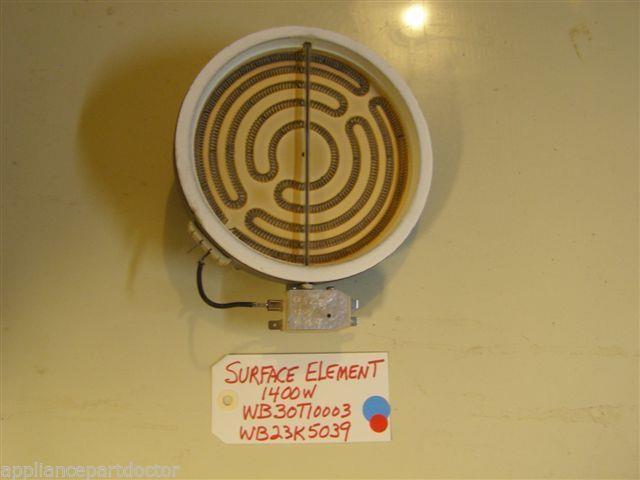 GE STOVE WB30T10003 WB23K5039 Surface Element 1400w USED PART GE STOVE WB30T10003 WB23K5039 Surface Element 1400w USED PART